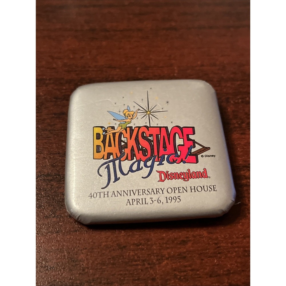 Disneyland Backstage Magic 40th Anniversary Open House 1995 Square Pin